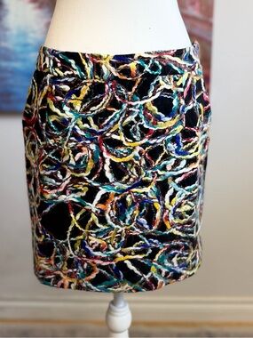 N.T.S. Diamonds Forever Y2K Multicolor Textured Yarn Mini Skirt